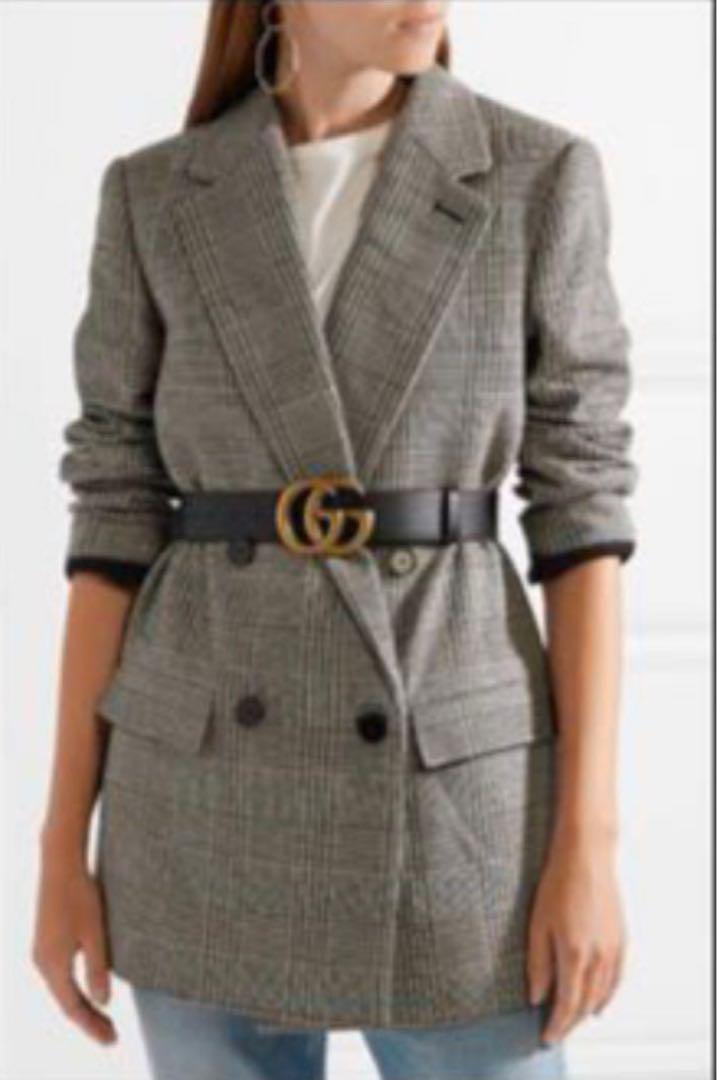 【GUCCI】GGマーモント　ベルト　ゴールドバックル