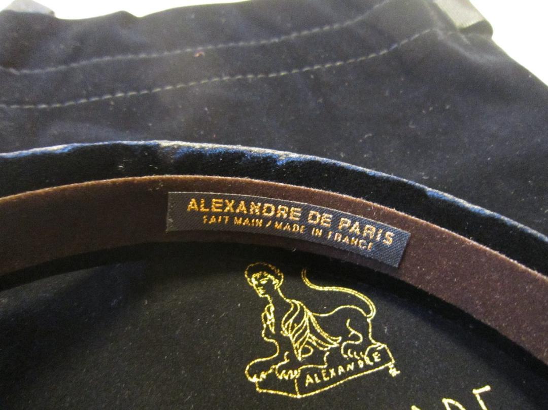 新品☆ALEXANDREアレクサンドルドゥパリ ベロアカチューシャ￥20,900