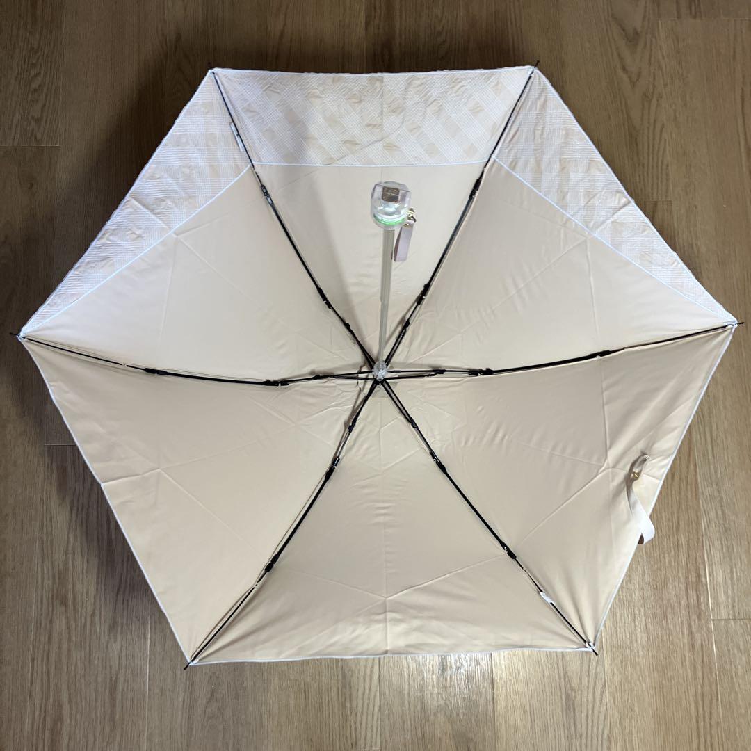 未使用品】ランバンオンブルー 花柄レース 晴雨兼用 折り畳み傘