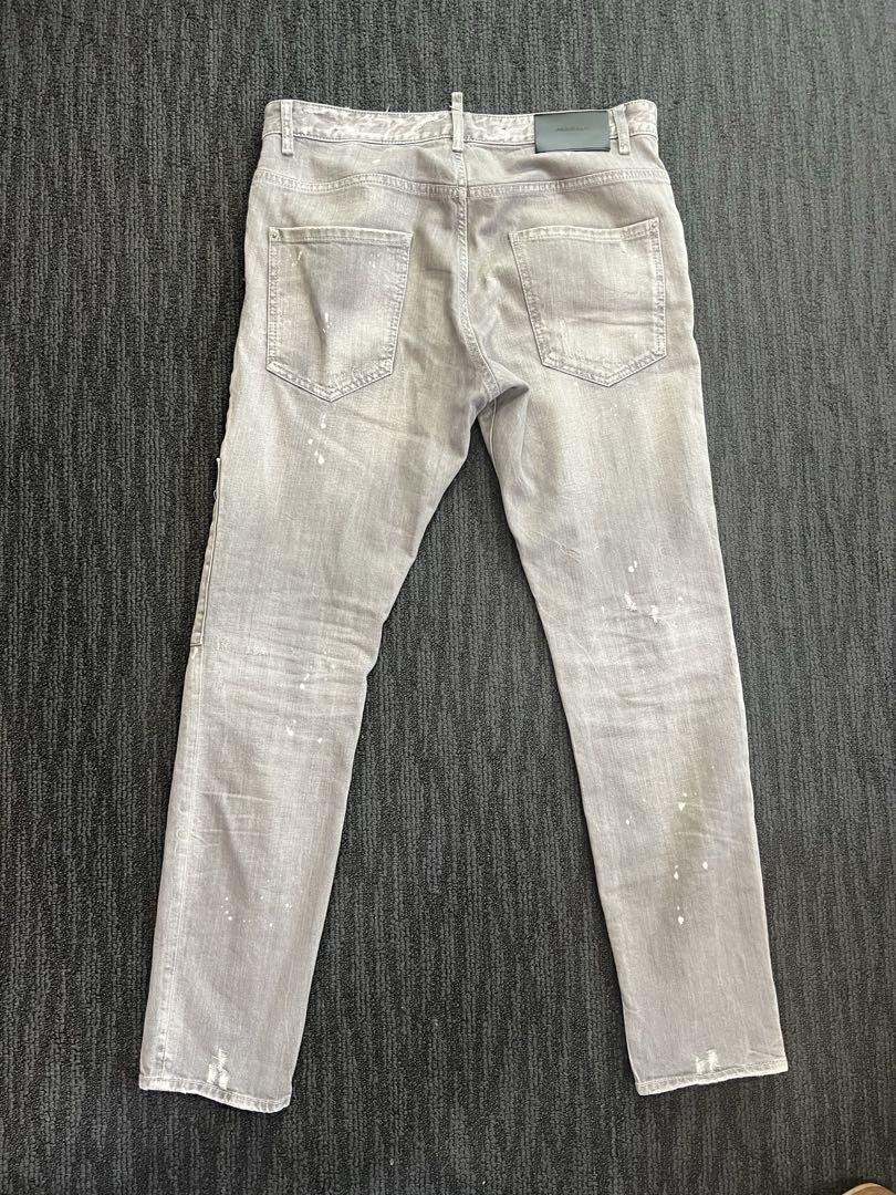 DSQUARED2 グレー ダメージ加工 サイズ48