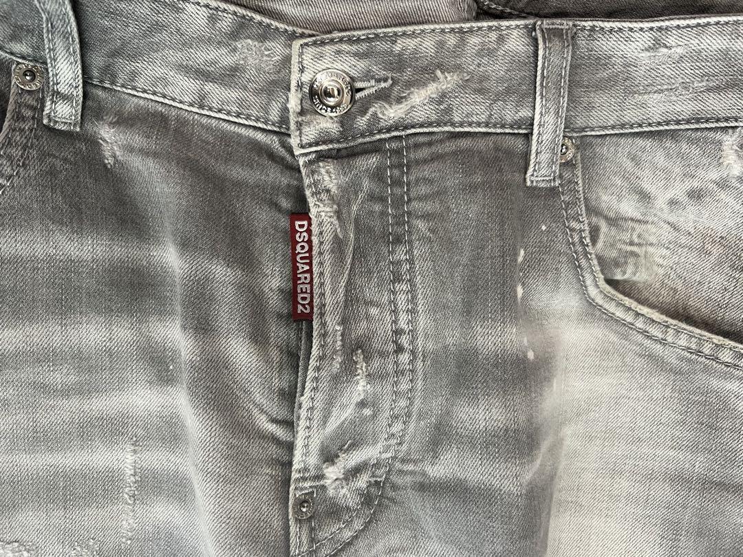 DSQUARED2 グレー ダメージ加工 サイズ48