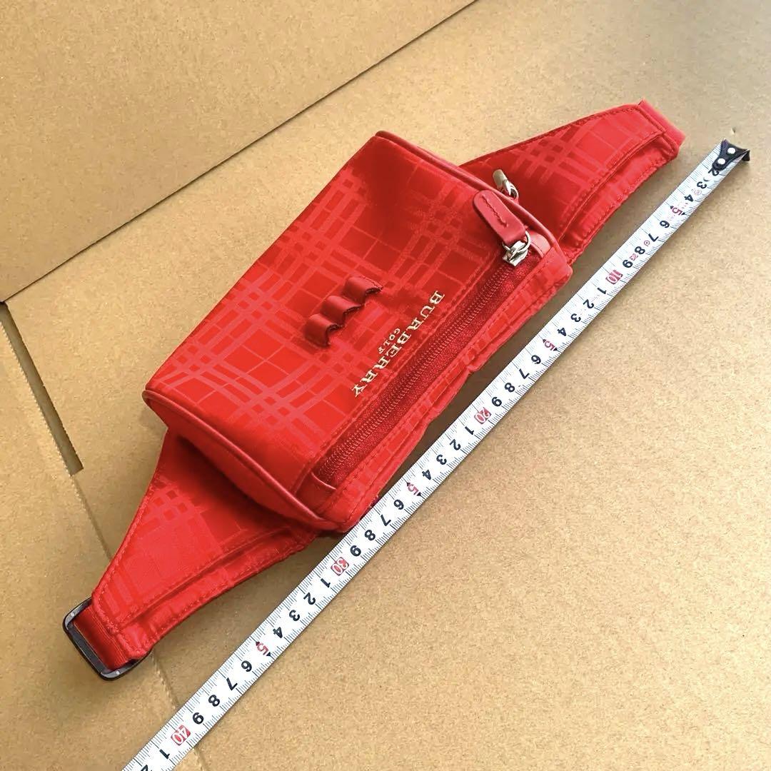 美品 バーバリー ゴルフ ポーチ ウエストバッグ ボディバッグ