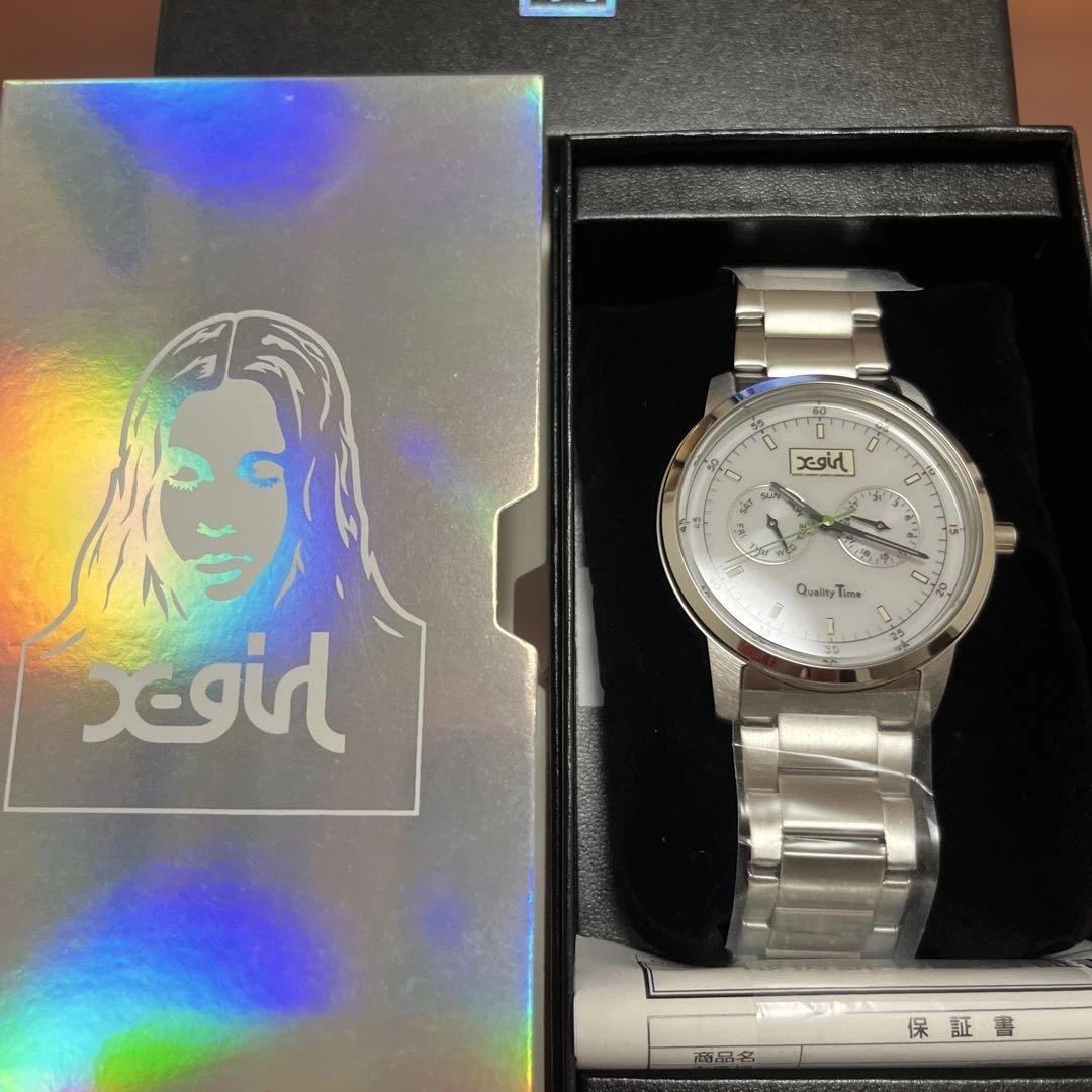 X-girl アナログソーラーパワーウォッチ シルバー CITIZEN製