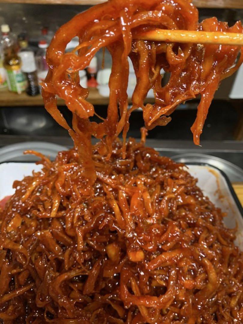 味に自信あり！手作りスルメキムチ一キロ
