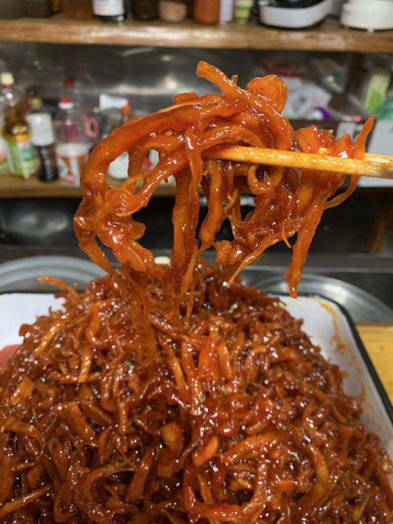 味に自信あり！手作りスルメキムチ一キロ