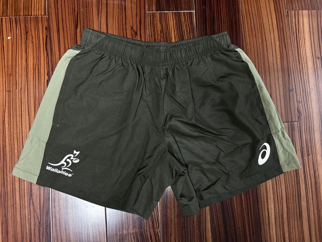 アシックス　オーストラリア代表 ワラビーズ　トレーニング用ラグビーショーツ　XL