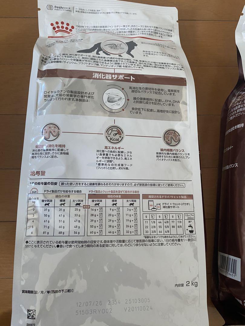 ROYAL CANIN 消化器サポート 2kg ✖️2袋 賞味期限2026年7月