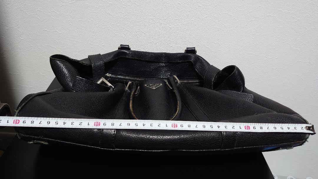 プラダ レザー シボ革 トートバッグ ハンドバッグ ビジネス PRADA