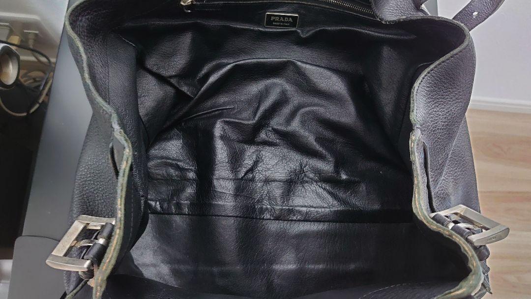 プラダ レザー シボ革 トートバッグ ハンドバッグ ビジネス PRADA