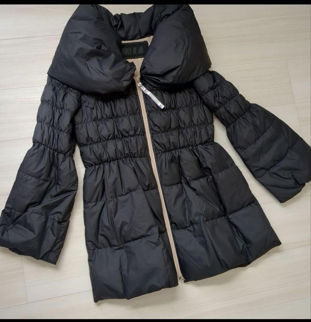 新発売 新商品 TO BE CHIC ダウンコート ショールカラー 女優襟 フレア XL 42 ジャケット・アウター