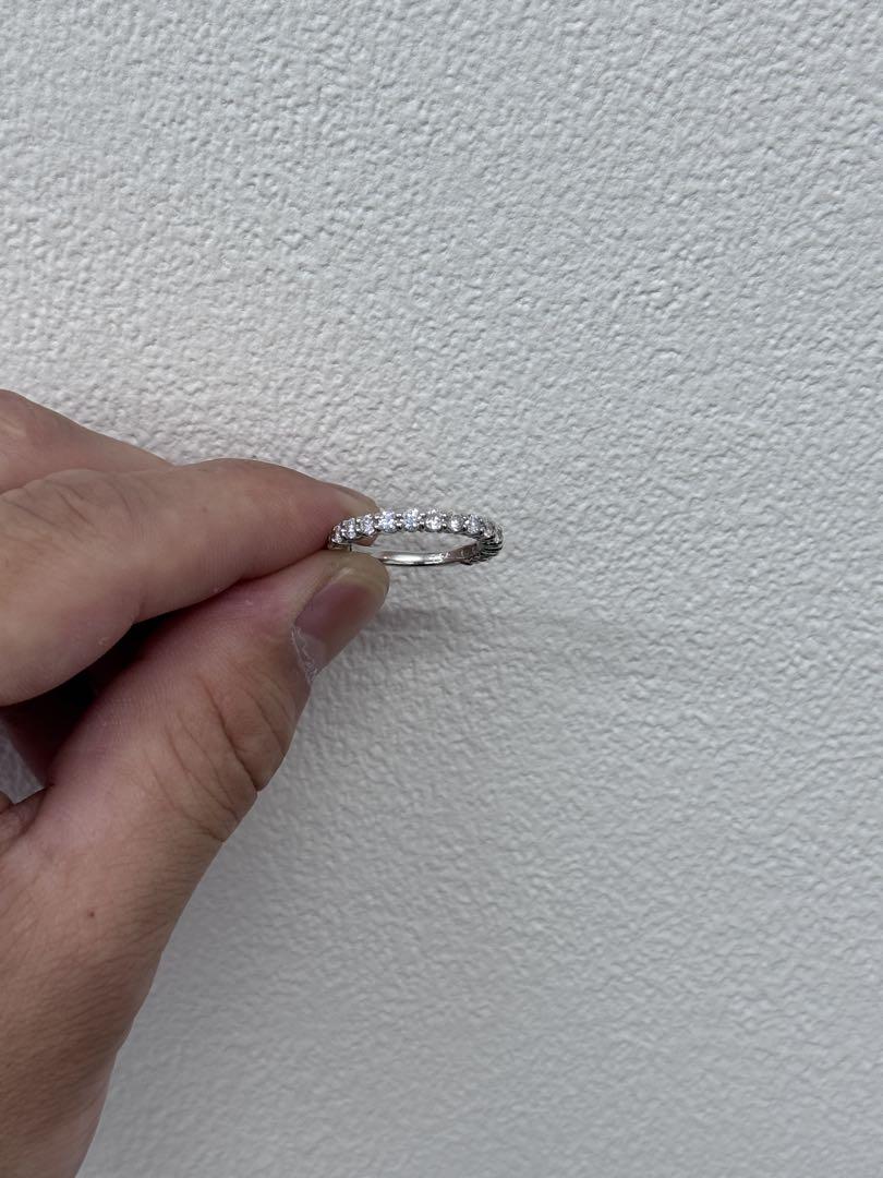 ★1.00ct ★2.5mmダイヤモンド✨プラチナハーフエタニティリング 指輪