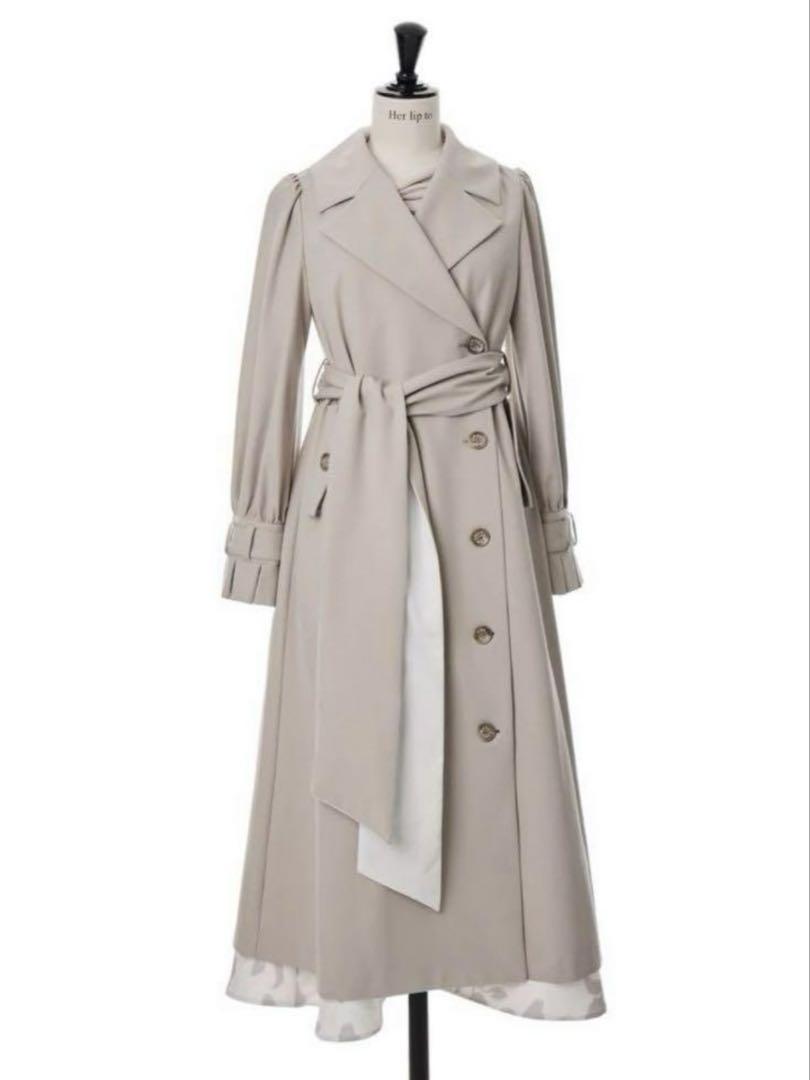 ジャケット・アウター Herlipto Belted Dress Trench Coat