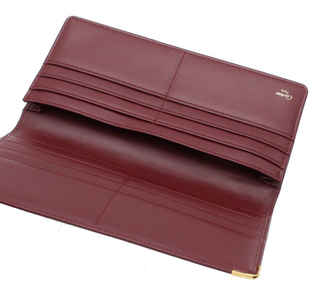 G2277 新同 カルティエ マスト レザー 二つ折り長財布 E2940 新同 カルティエ マスト レザー 二つ折り長財布 - メルカリ