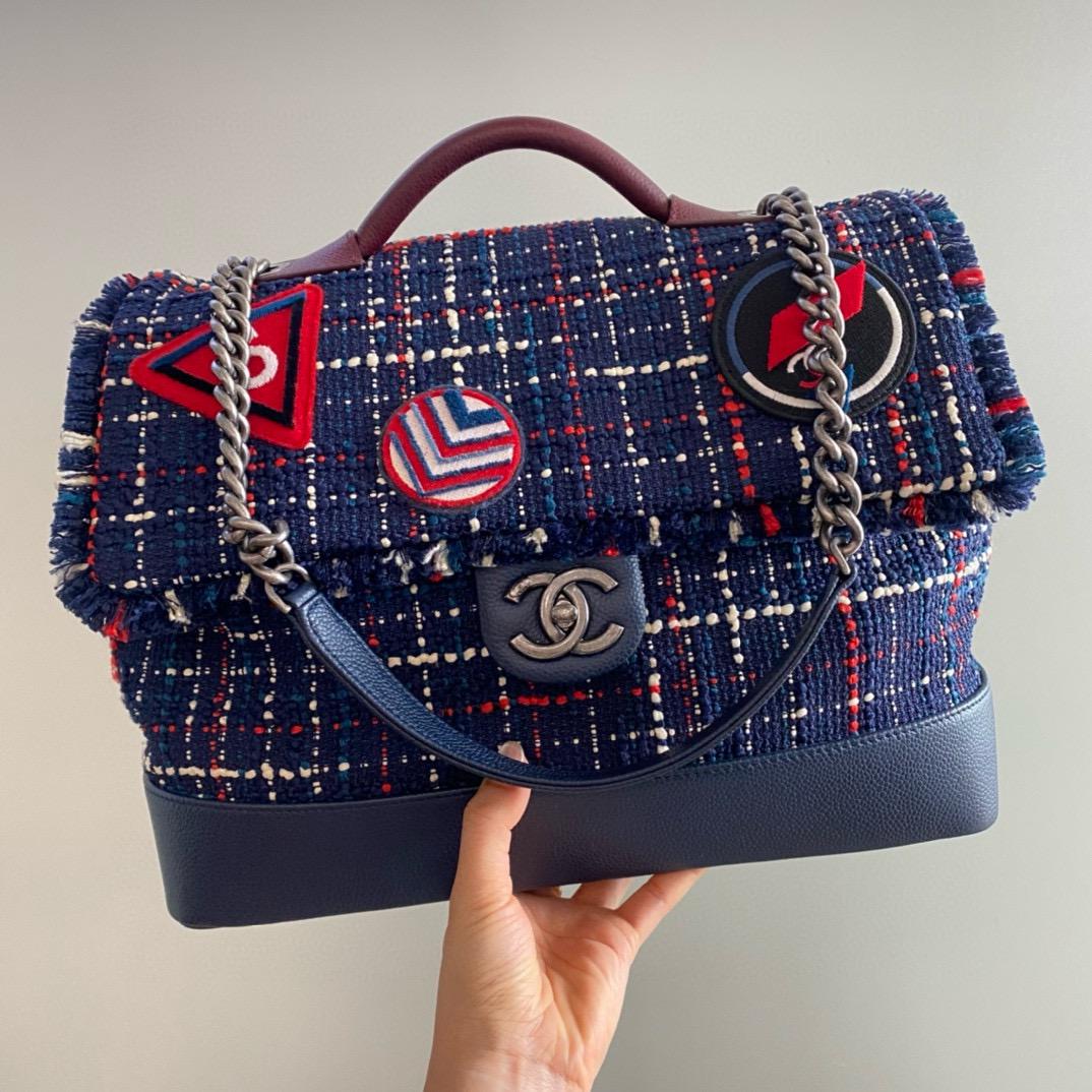 1 / 7 CHANEL エアライン ツイードフラップバック シャネル バック