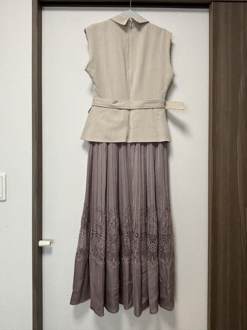 Her lip to / ハーリップトゥ | Meurice Pleated Lace Dress