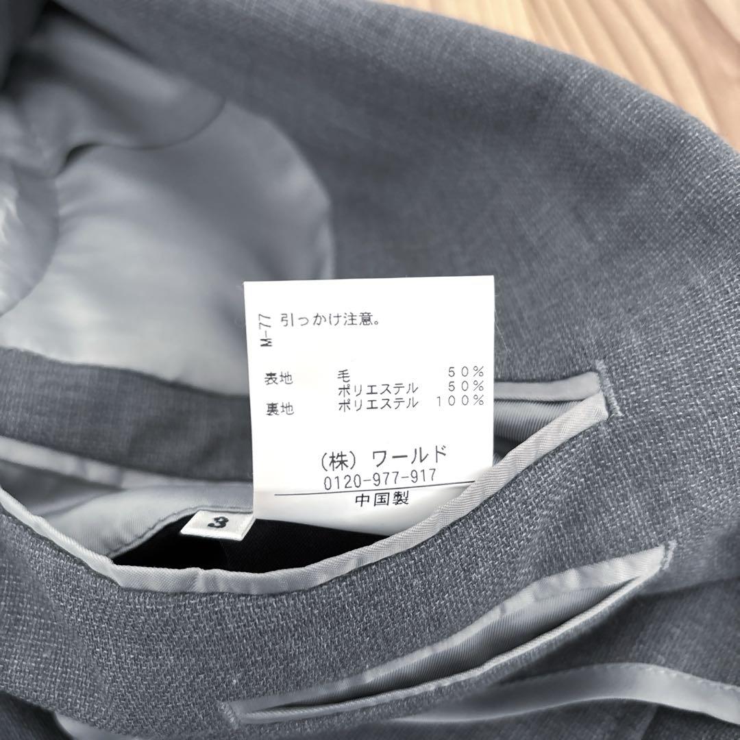 美品　グレー ジャケット　タケオキクチ　春夏用