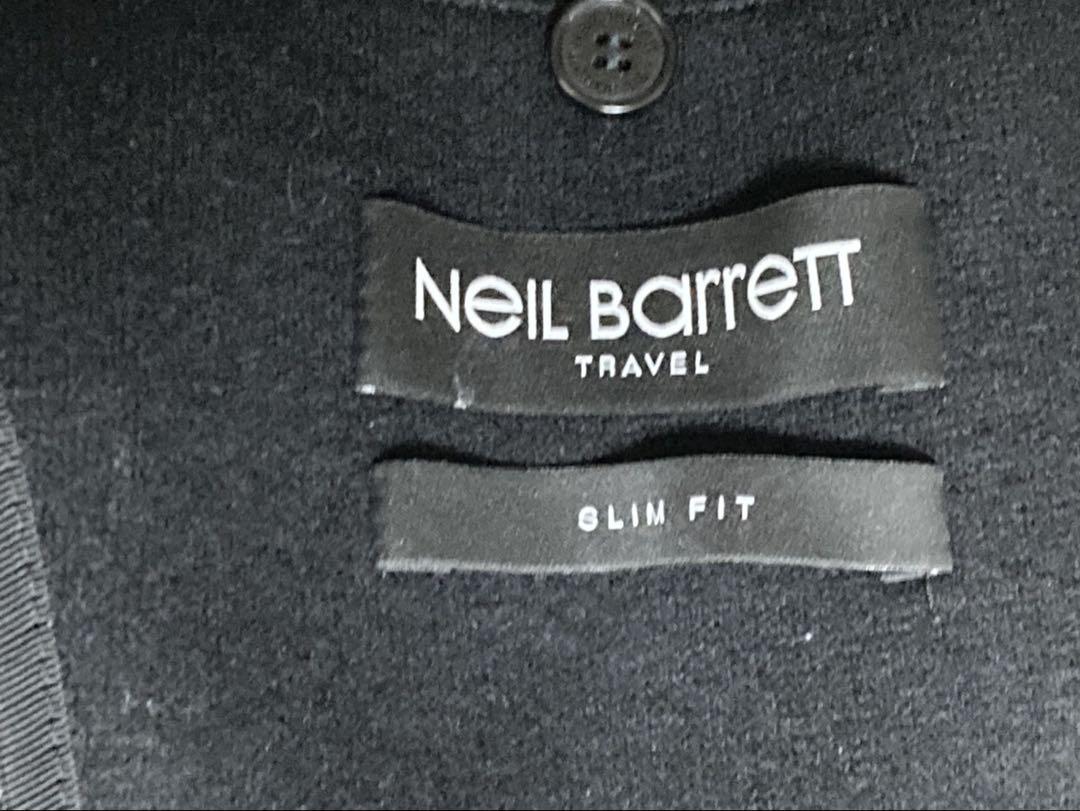 NEIL BARRETT チェスターコート 46 黒 ニールバレット