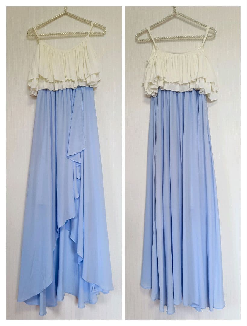 夏ワンピース+オールインワン計7点セットパステルカラーストライプギンガムロング丈 夏ワンピース+オールインワン計7点セットパステルカラーストライプギンガムロング丈