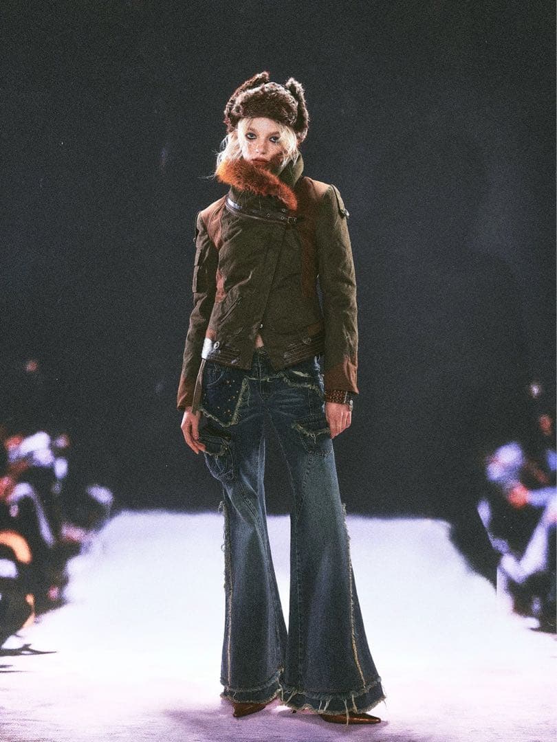 OPEN AESTHETICS ファー ジャケット ヴィンテージ(取り外す可能)