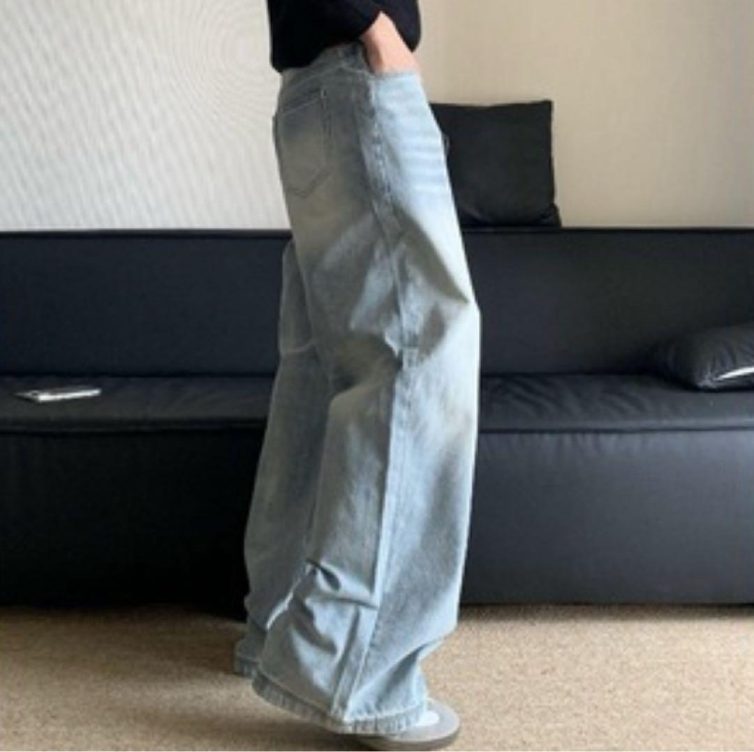 新品】 ワイドデニム menes jaded london 地底人似 M - メルカリ