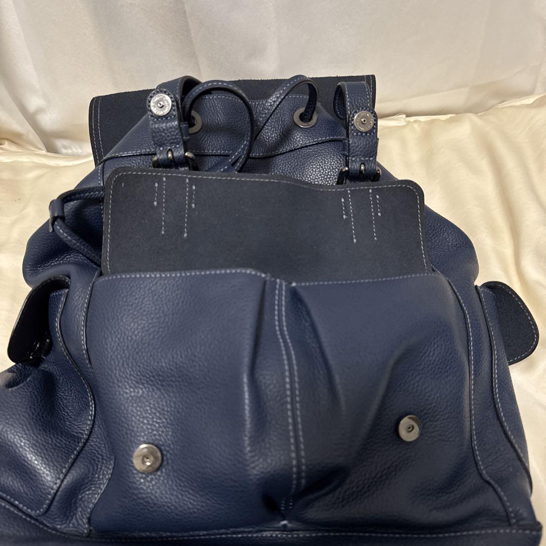 【美品、セール】 COACH コーチ リュック バッグパック ネイビー