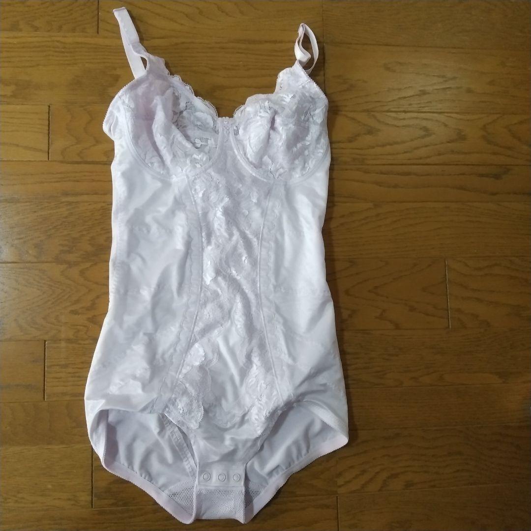 シャンデール補正下着 ピンクホワイト レース ボディスーツ D75M