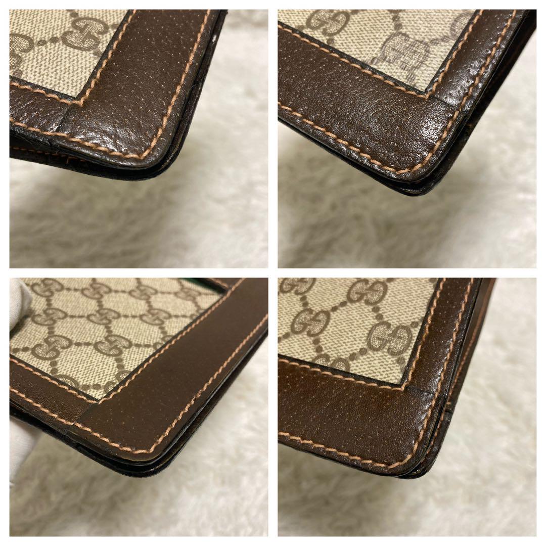 【良品】GUCCI　クラッチバッグ　シェリーライン　GG柄　PVC　ベージュ