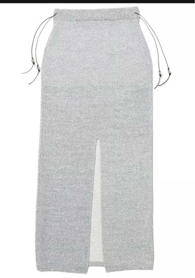 NKNIT 未使用 dry shaggy KNIT long skirt