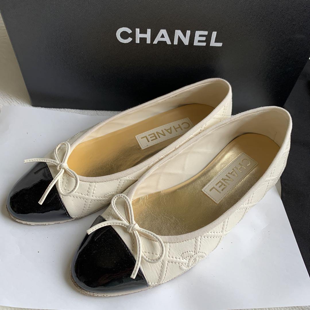 23S限定レザー　CHANEL バレリーナ パンプス