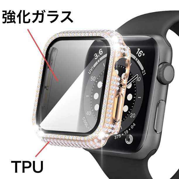 Apple Watch 全面保護カバー ラメストーン ローズゴールド44mm - メルカリ Apple Watch 全面保護カバー ラメストーン ローズゴールド44mm - メルカリ