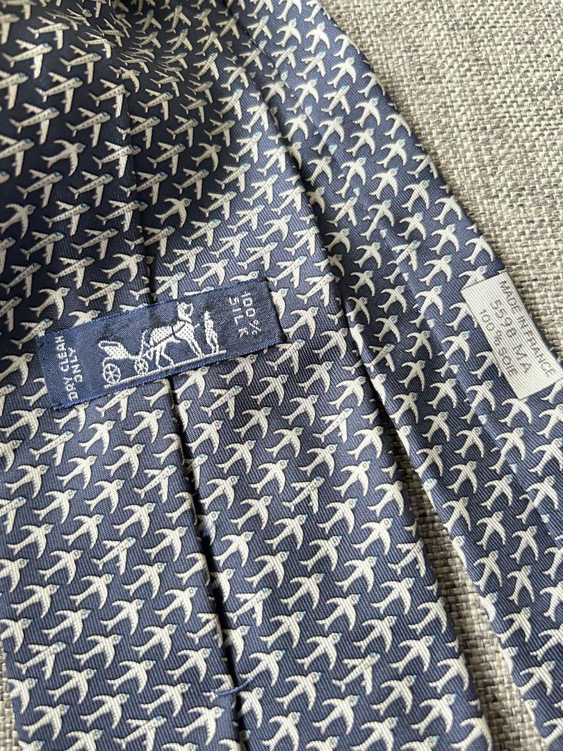 【美品】エルメス　シルクネクタイ