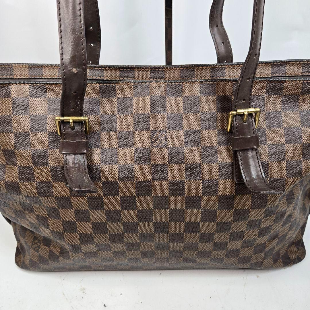 LOUIS VUITTON チェルシー ダミエエベヌ トートバッグ 肩掛&A4可