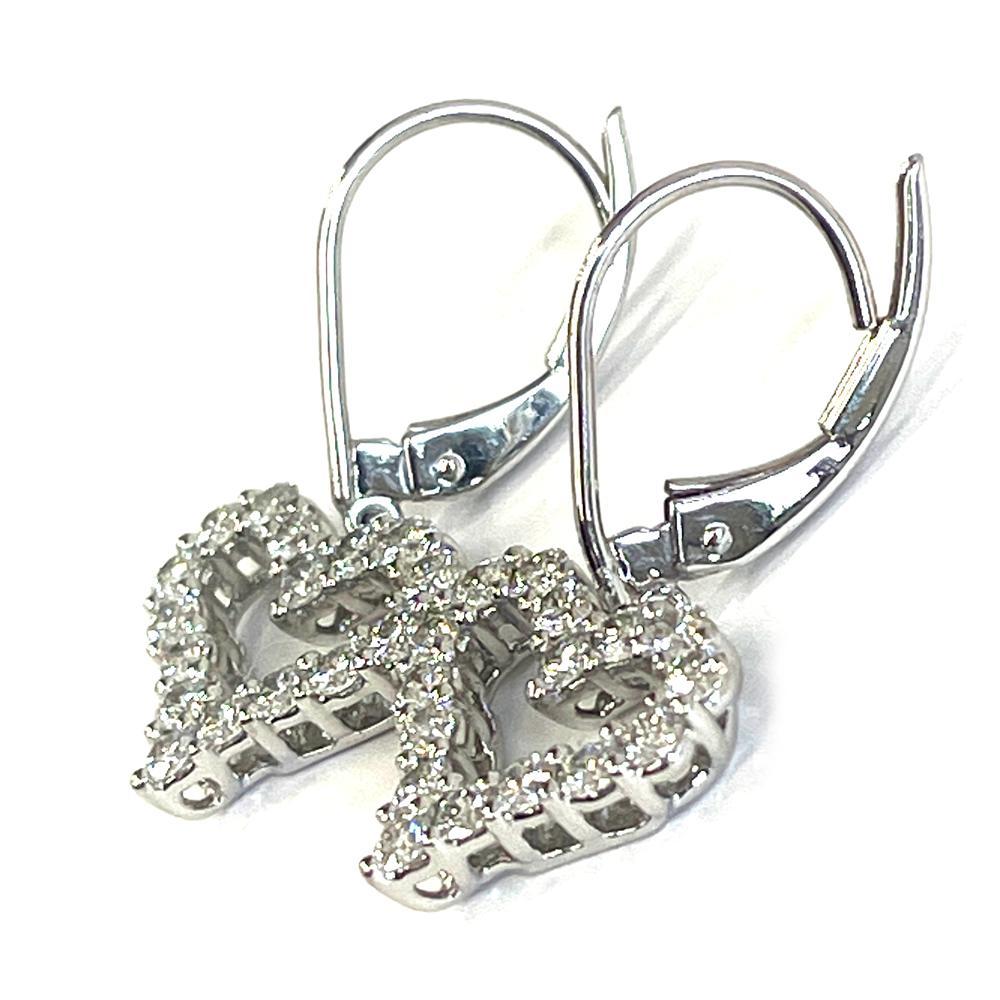 ティファニー　センチメンタルピアス　Pt950　ダイヤ0.31ct×2　3.4g