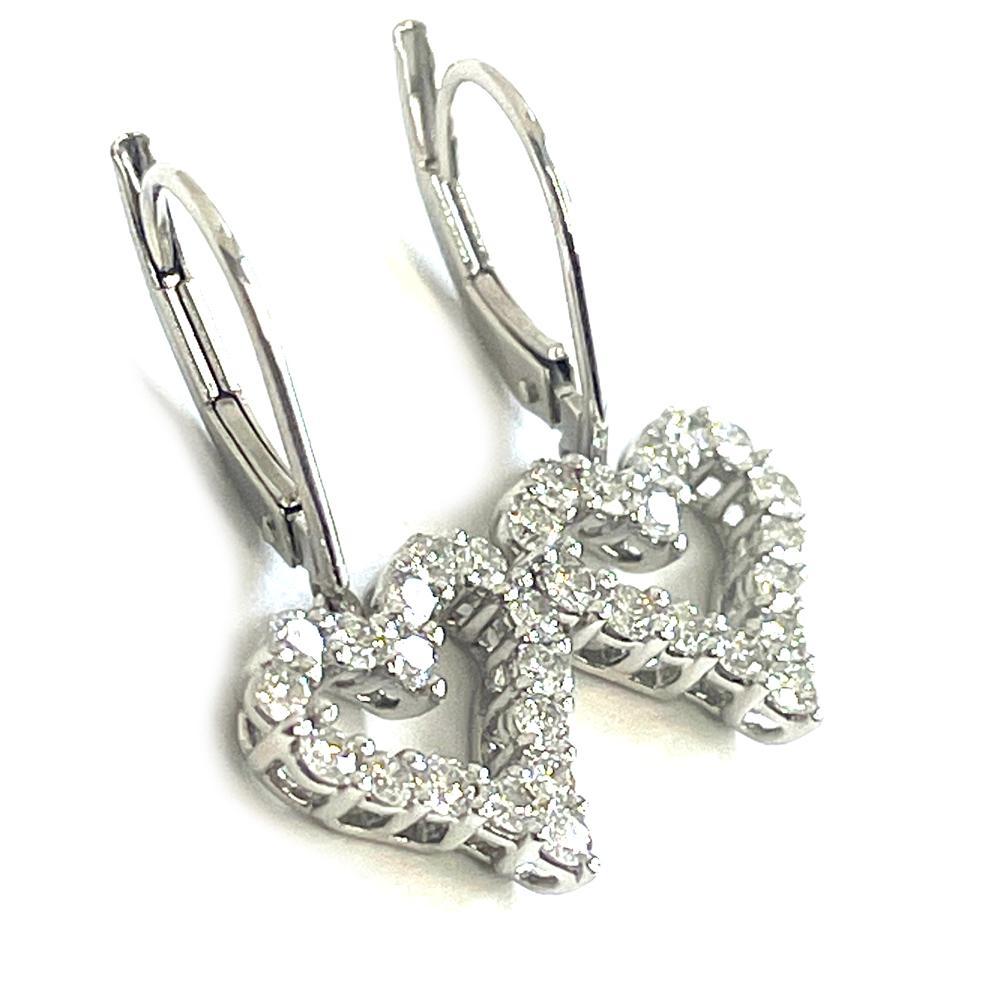 ティファニー　センチメンタルピアス　Pt950　ダイヤ0.31ct×2　3.4g