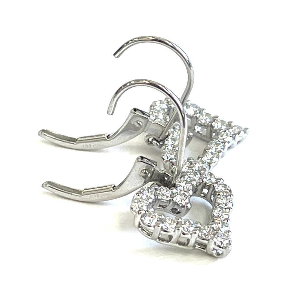 ティファニー　センチメンタルピアス　Pt950　ダイヤ0.31ct×2　3.4g
