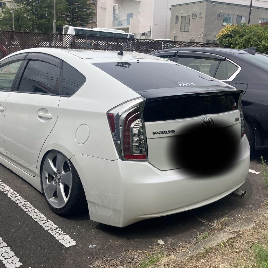 は プリウス 30 ZVW30 リアピース ストレートマフラー デュアル