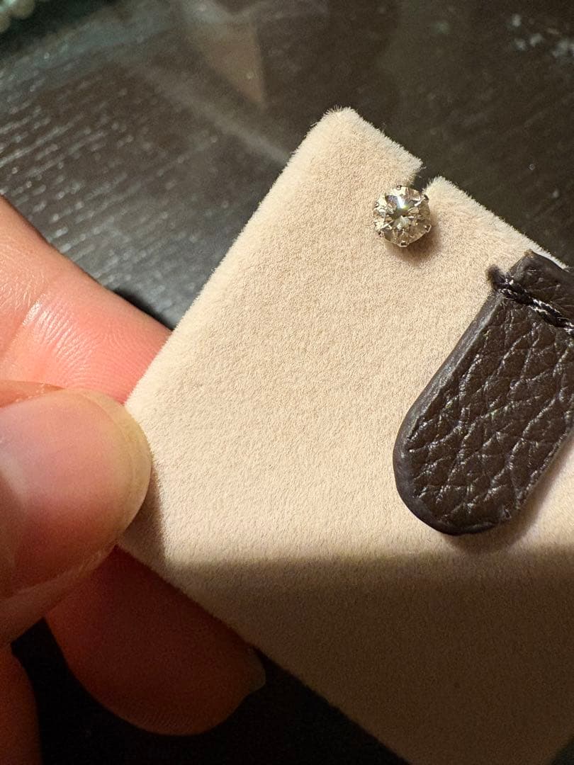 Pt900 ダイヤ0.25ct ピアス 片耳