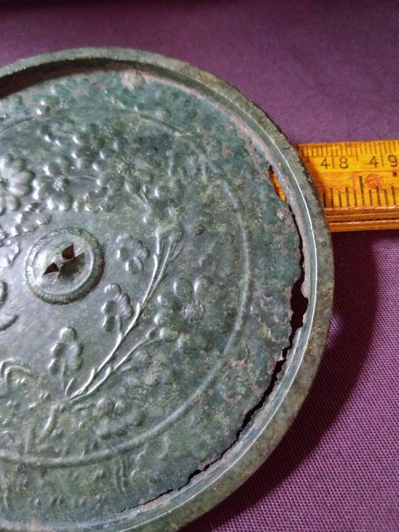 売れ筋がひ贈り物！ 平安時代 和鏡 メルカリ - 鏡 蝶紋 双雀 山吹花 工芸品