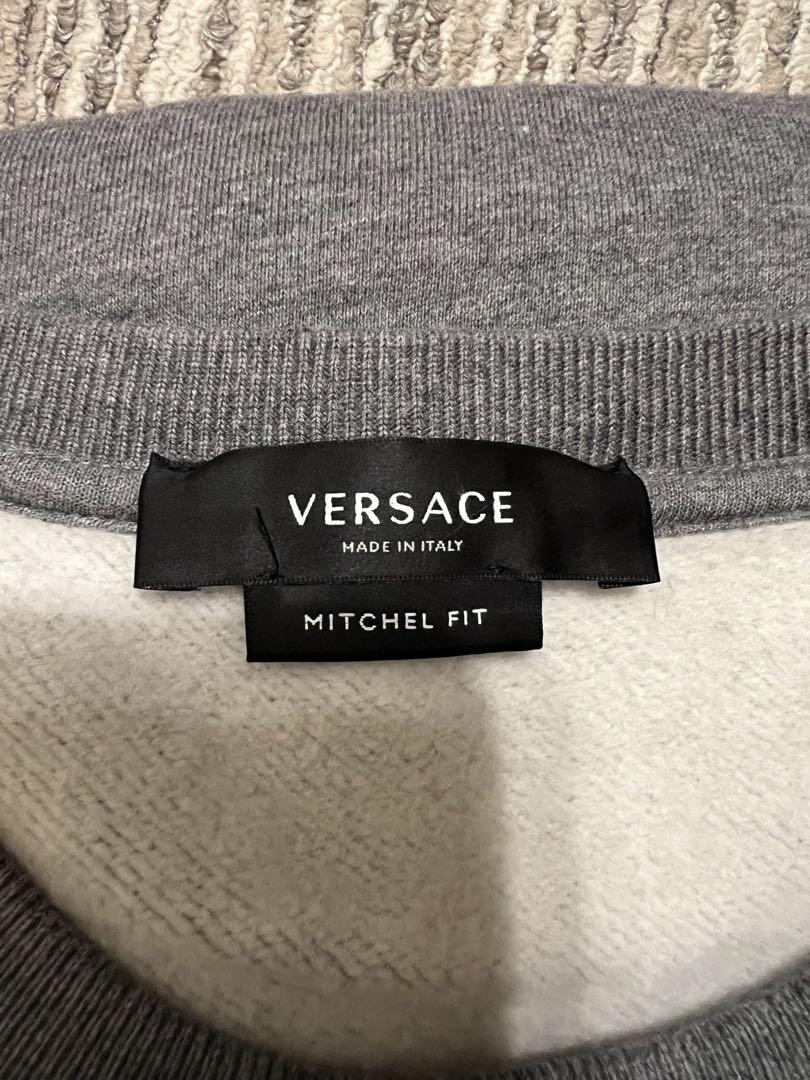 VERSACE グレー ロゴスウェット トレーナー 中古美品