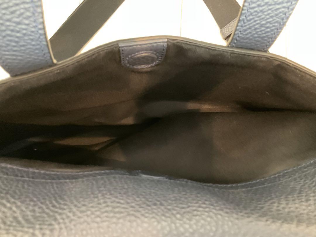 COACH ビジネスバッグ ブルーレザー美品