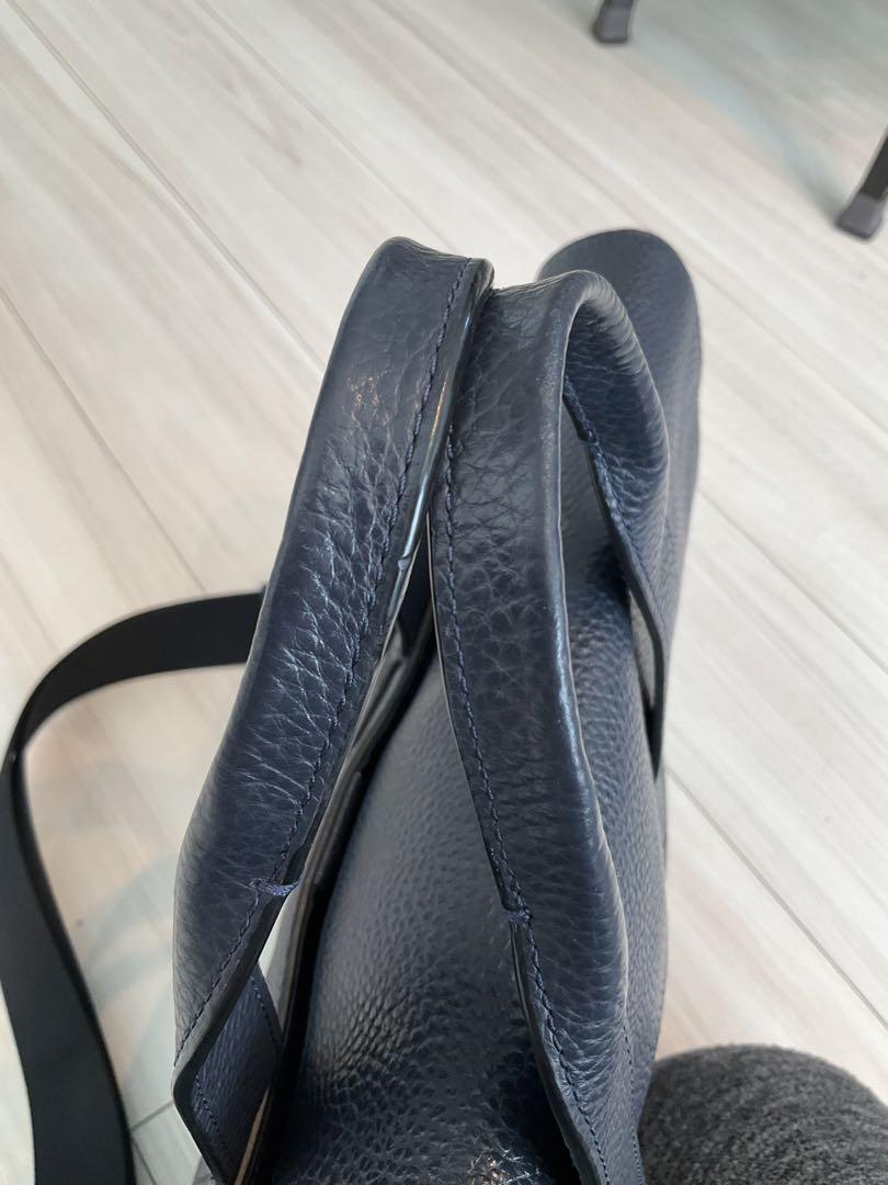 COACH ビジネスバッグ ブルーレザー美品