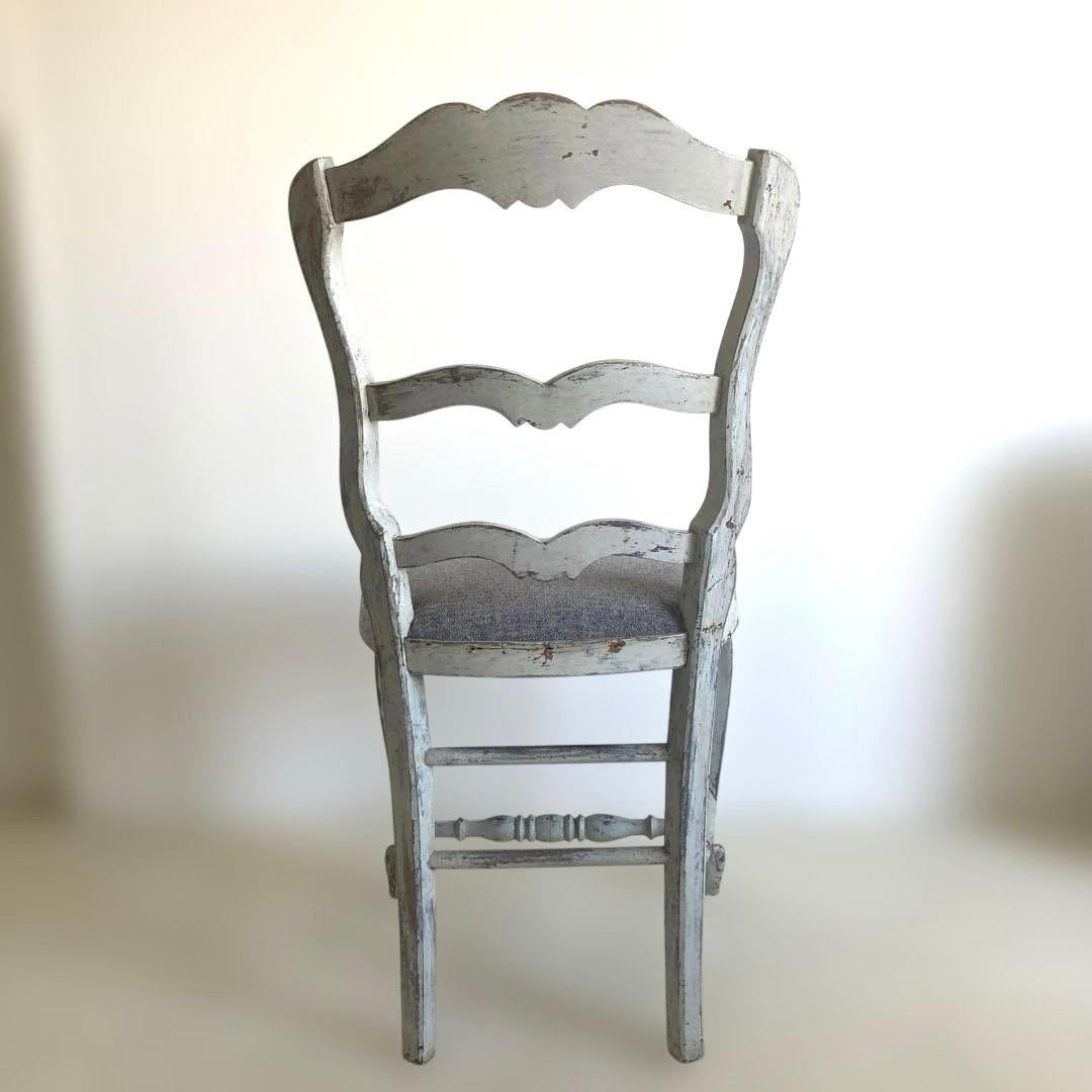 フランス　ヴィンテージ　アンティークペイントチェア