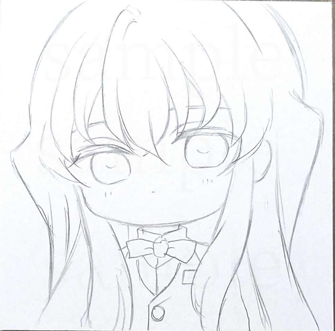 手描きイラスト◆豆色紙