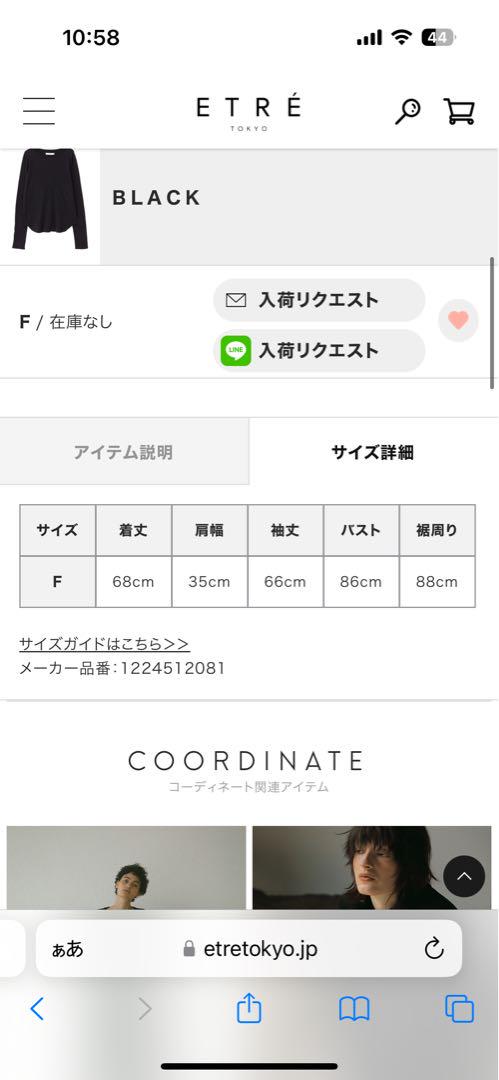 ETRE TOKYO カラースキームステッチロンTee ロンT 無地 カットソー