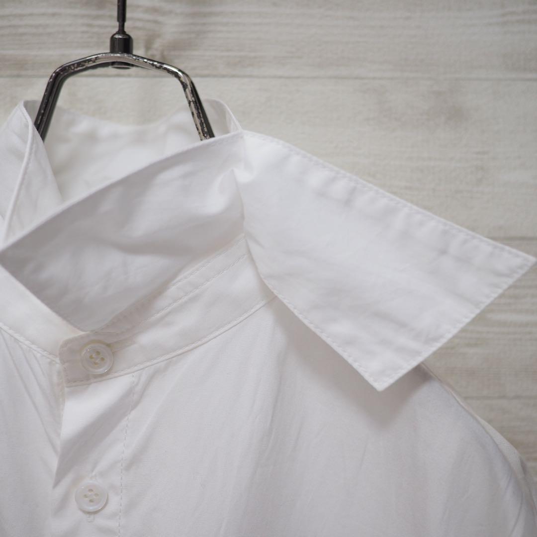 未使用品 Y’s 20AW 左襟レイヤードシャツ-White/1 未使用品 Y's 20AW 左襟レイヤードシャツ-White/1