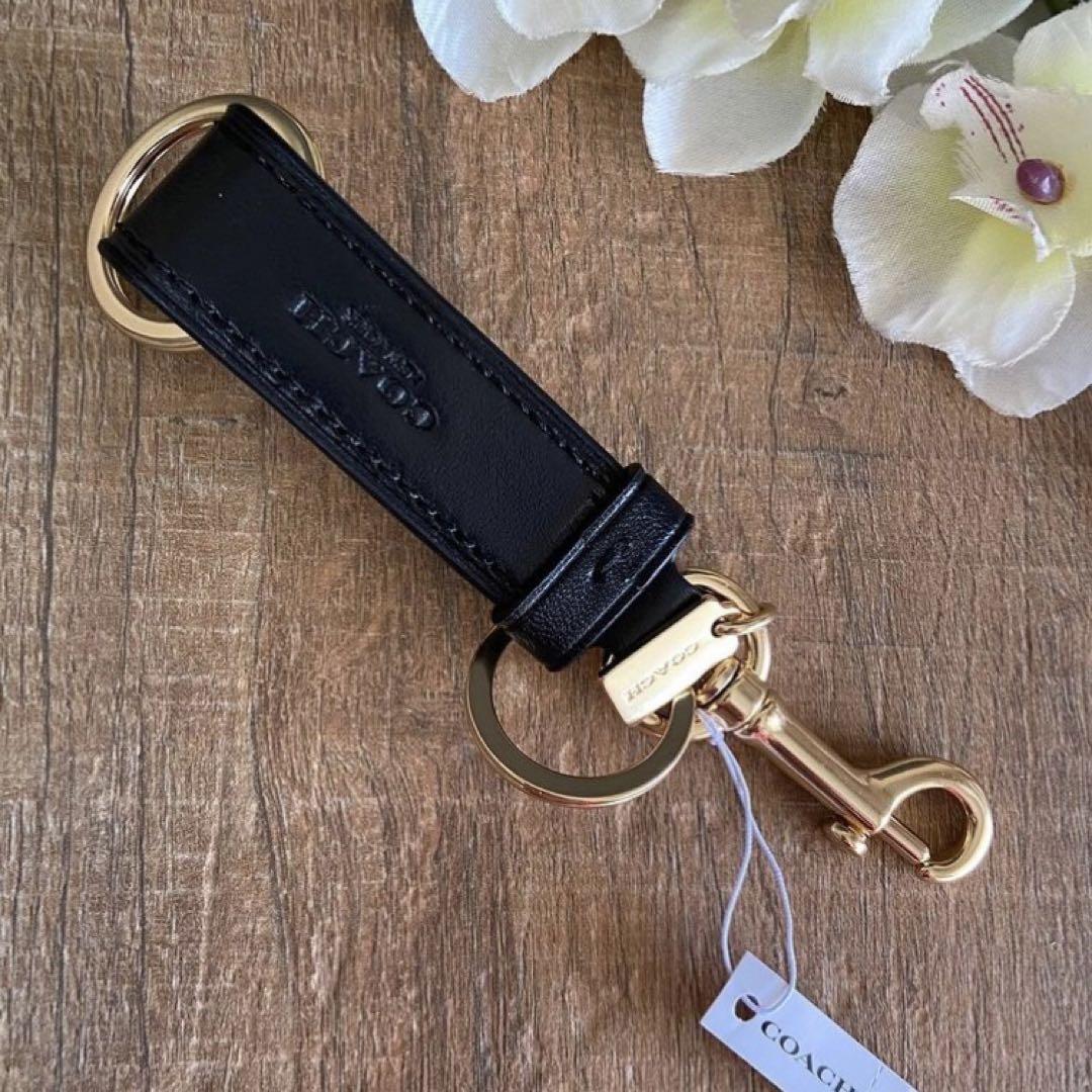 COACH - 新品☆COACH コーチ ブラック バッグチャーム トリガー