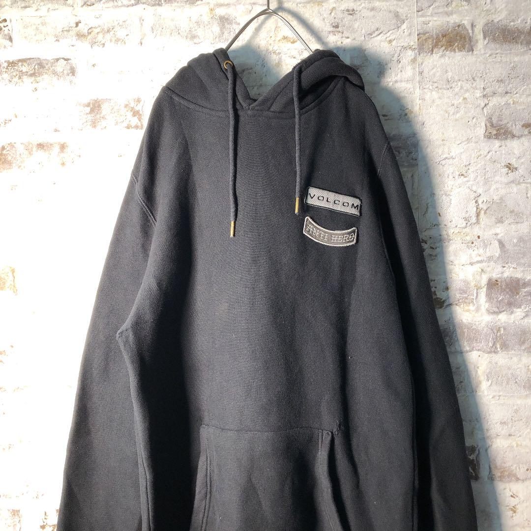 古着usedas3 バックバードプリント Volcom Volcom フード付 トップス スウェット スウェット