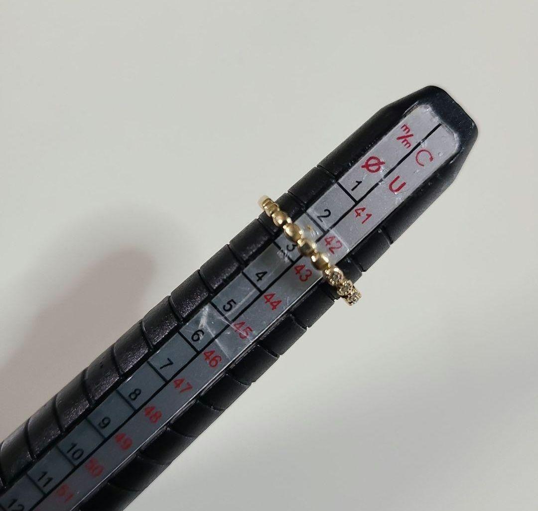 agete　k10　フリルリング　3号