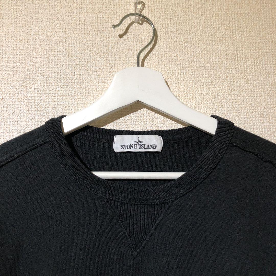 通販超特価 STONE ISLAND ストーンアイランド スウェット トレーナー ブラック QTJ4P-m53535649745 在庫あ