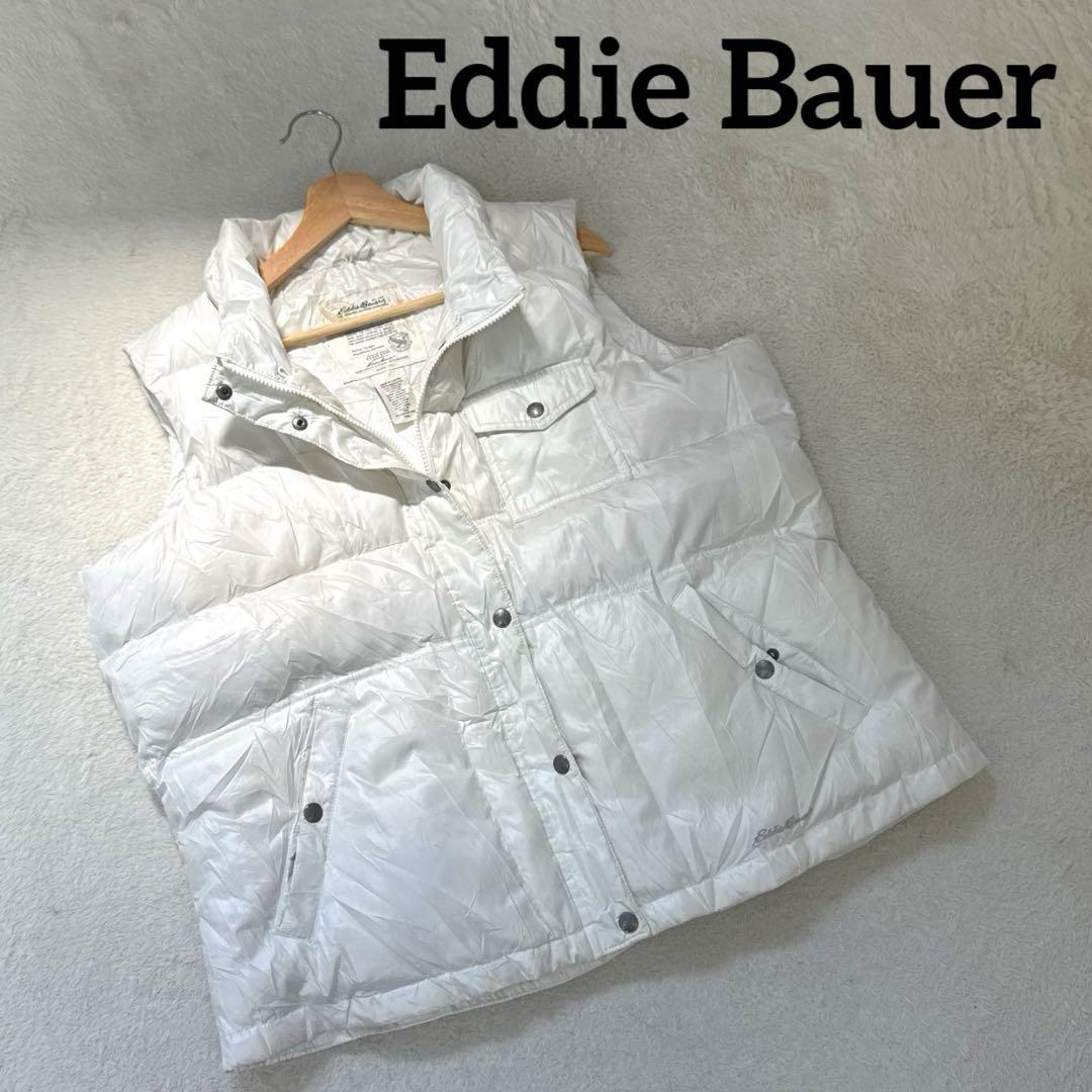 Eddie Bauer エディーバウアー グースダウン ダウンベスト ホワイト